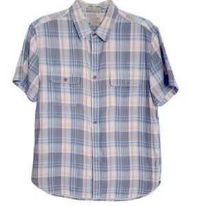 Lucky Brand Men's Plaid Short Sleeve Shirt